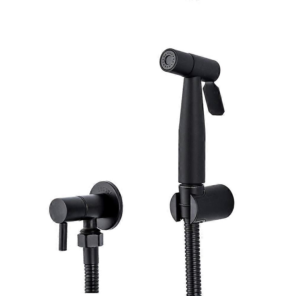 BlackSprayer Stainless Steel Handheld Shower, WC Sprayer, Single Cold Wall-Mounted Shower With 1.15 m Hose