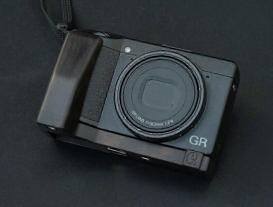 עבור Ricoh Gr III Gr3 Griii מצלמה בעבודת יד מעץ אחיזת יד L מחזיק צלחת 2025