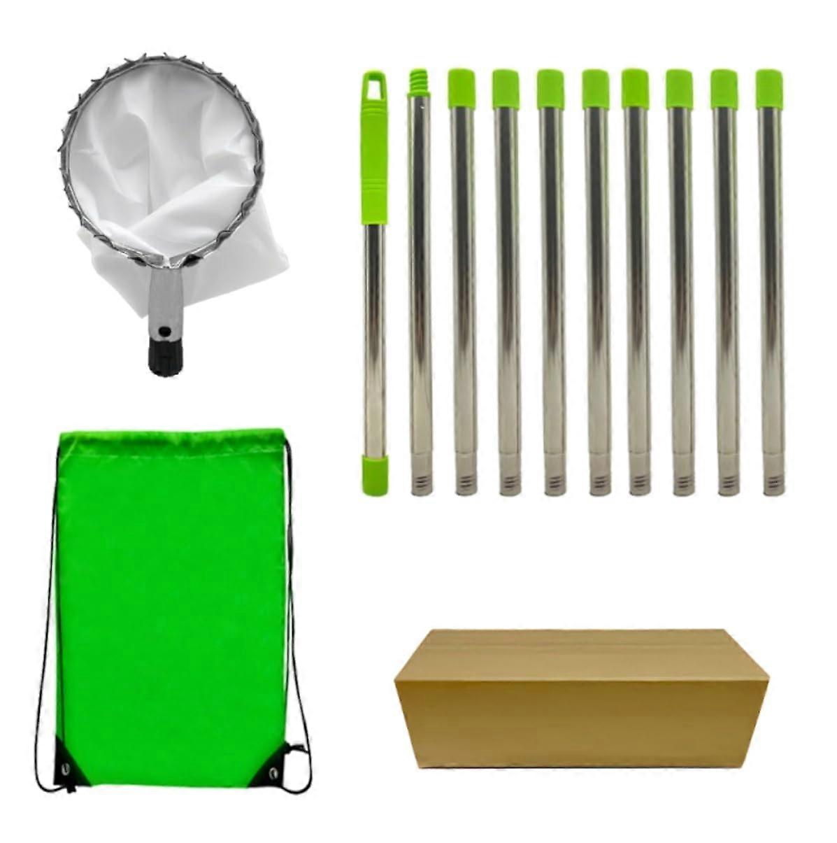 Telescopic Fruit Harvester with Extendable Poles, Fruit Picking Tool with Storage Bag, MultiPurpose Metal Garden Accessories Ref: 6891