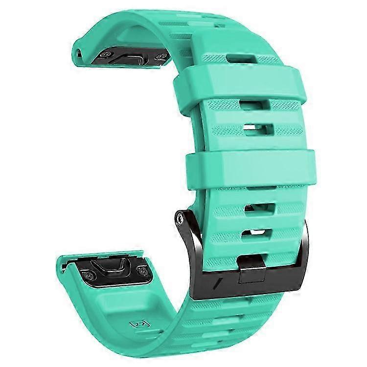 26mm silicone strap for Fenix 7X, horizontal stripes with black buckle