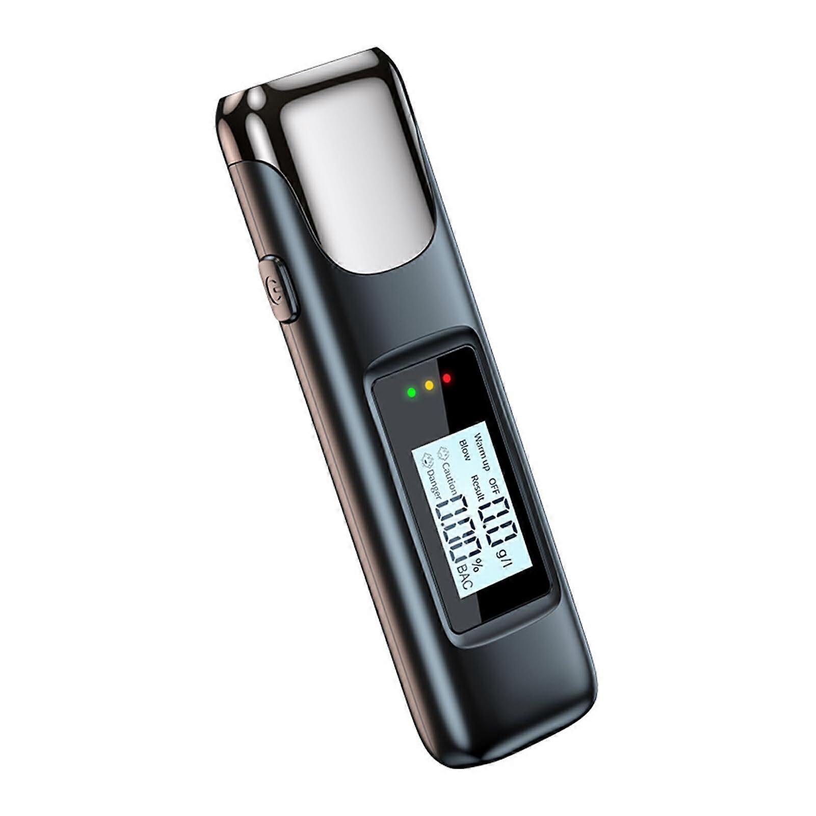 ABS Alcohol Tester Durable With Coloured Indicator Lights Long-Lasting Handheld Drunkenness Test Device