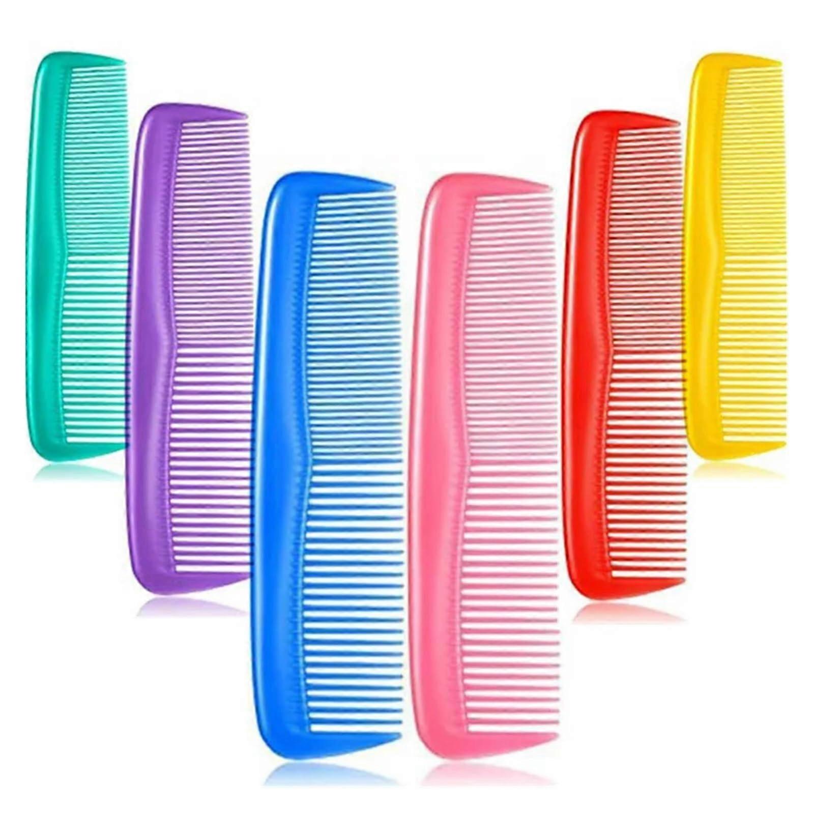 Anti Static Hair Comb Set with Double Side Mini Brush for Beard and Hair Styling, 3pcs Mix Color