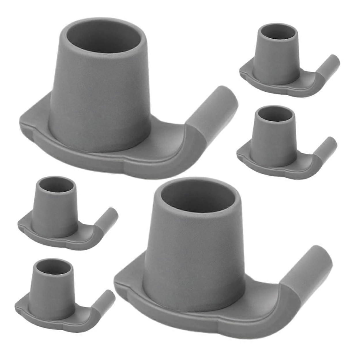 Walker Foot Pads Pack Of 6 Non-Slip Ski Glide Replacement Gliders For Walker Feet