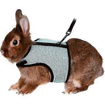 Arnês para Animais de Estimação com Guia de Nylon - Animais Pequenos Azul Tamanho S - Estilo para Animais de Estimação Esquilo, Hamster, Porquinho da Índia & Rato - Colete Seguro Estilo Arnês
