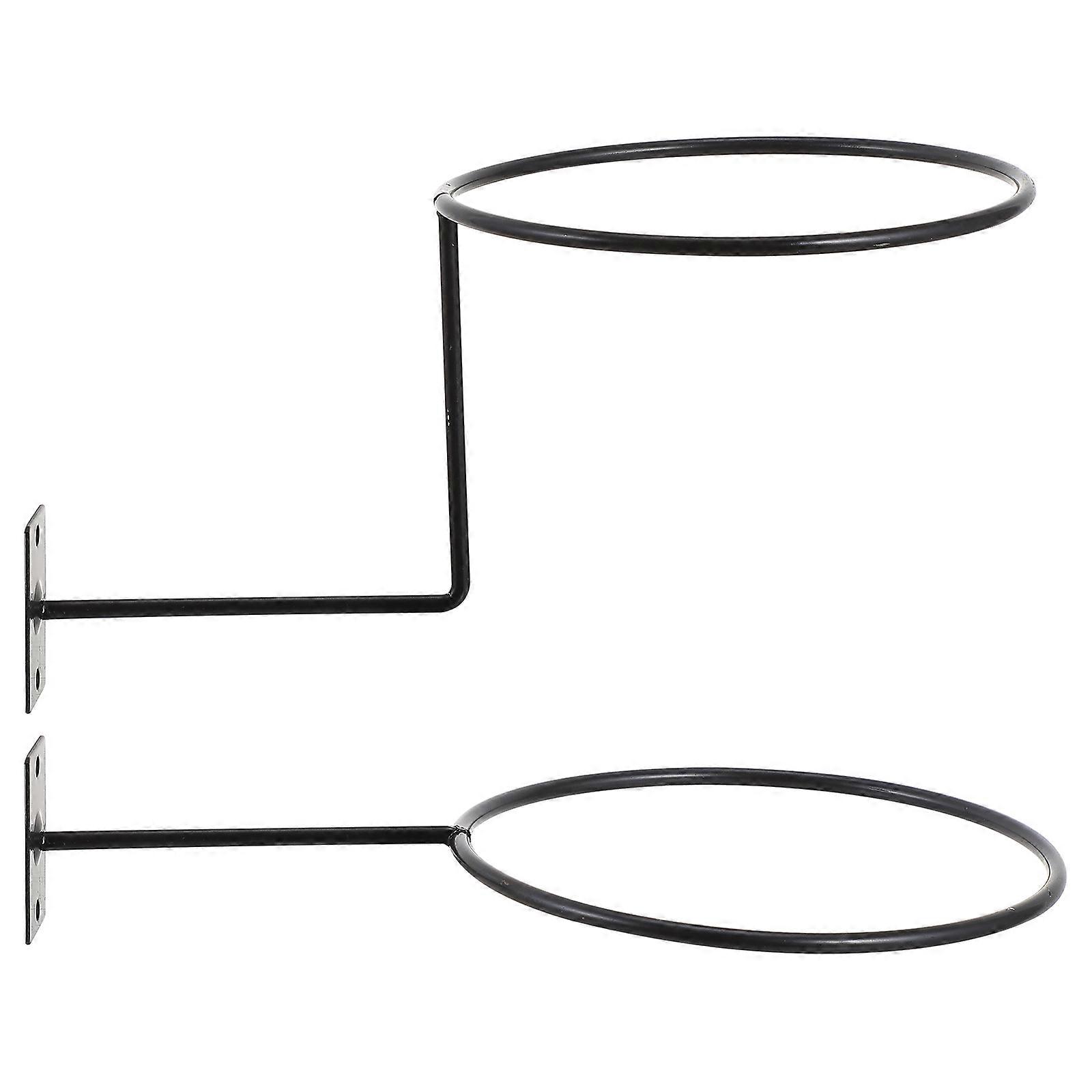 Soccer Ball Wall Rack Ball Storage Rack for 2Pcs Iron Material