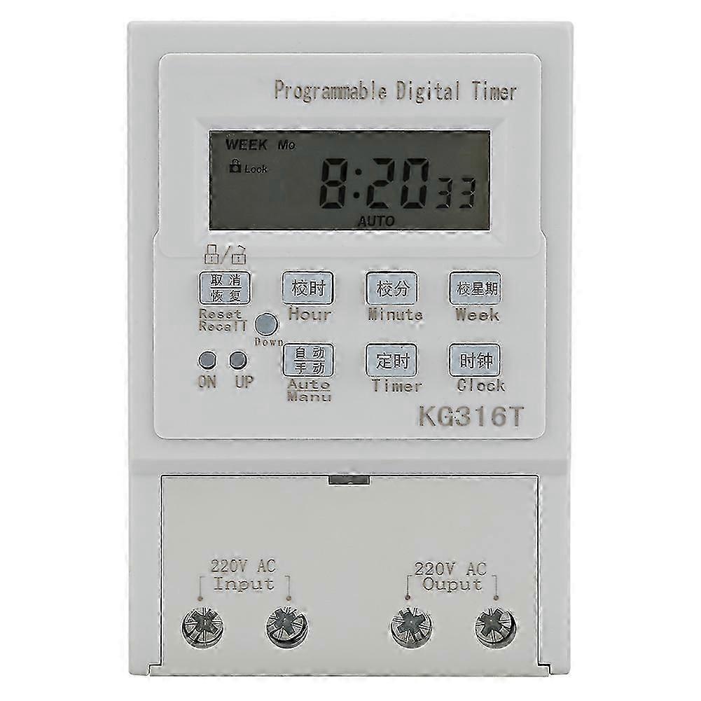 Mini AC 220V 1W 30A Digital Timer Switch Programmable Control Timing Switch