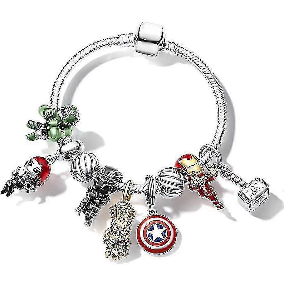Cartoon Avengers Character Beaded Bracelet
