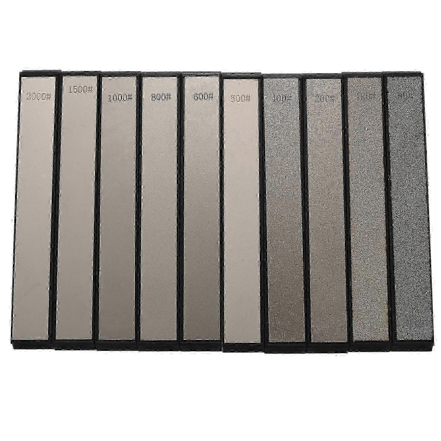 10pcs Diamond Knife Sharpening Stone Set for Edge Honing and Blade Maintenance