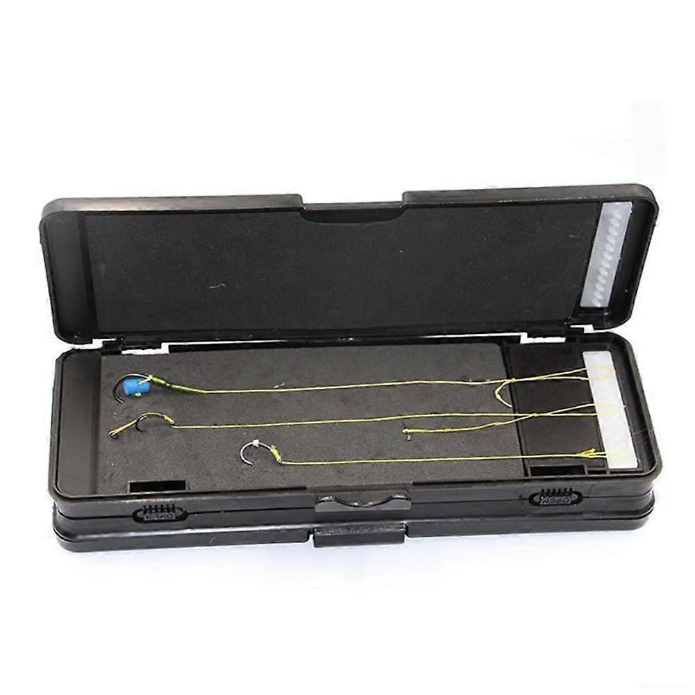 Carp Fishing Rig Wallet, Stiff Hair Rig Tackle Box, Twin Clip Lock Rig Box, 6 Layer With 20 Pins72 Rigs Storage Box