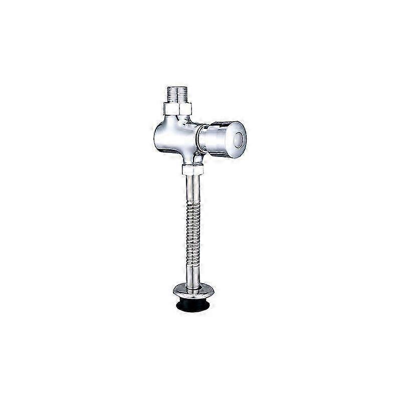 Push button urinal flush valve for construction sites, hotels