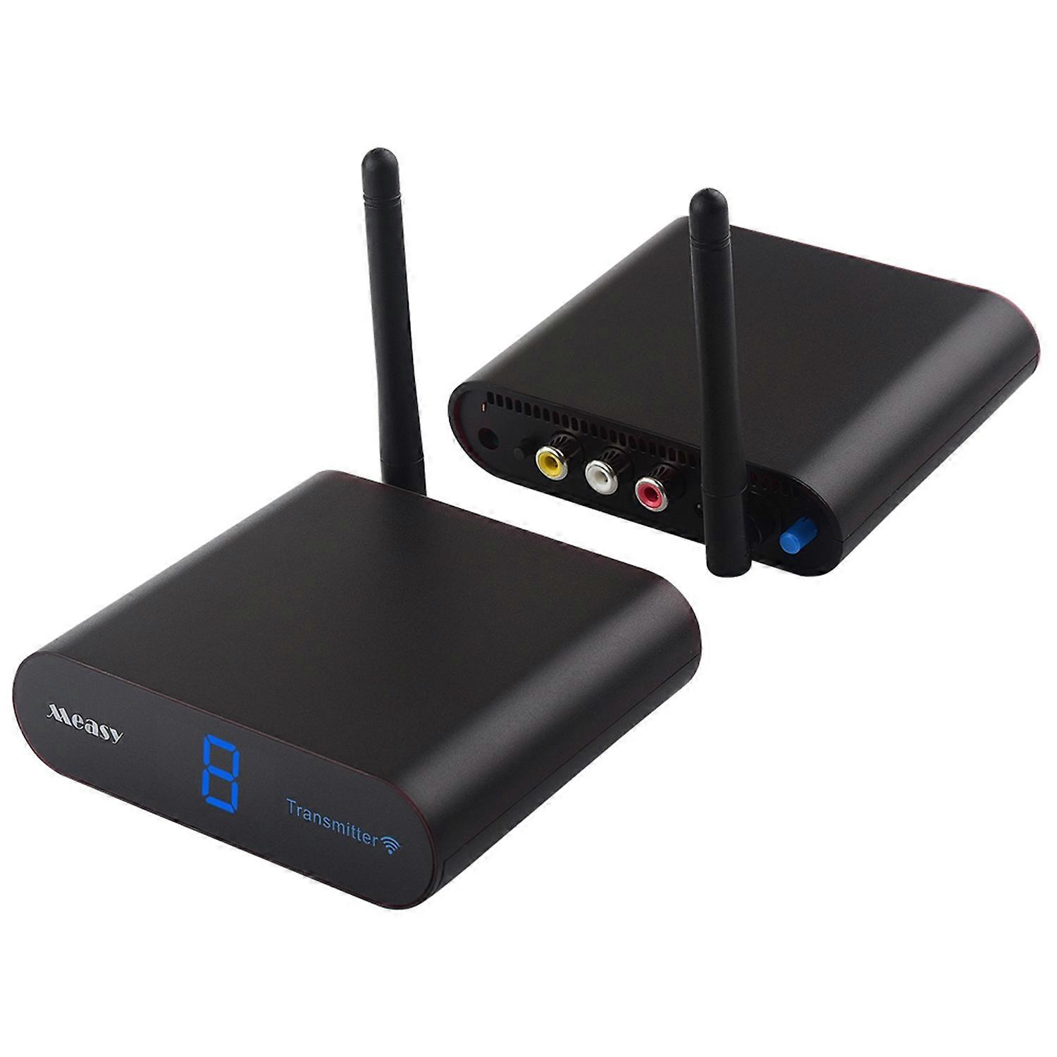 MEASY AV220 200m Transmission 2.4G Wireless AV Transmitter and Receiver Set with RCA Input Output