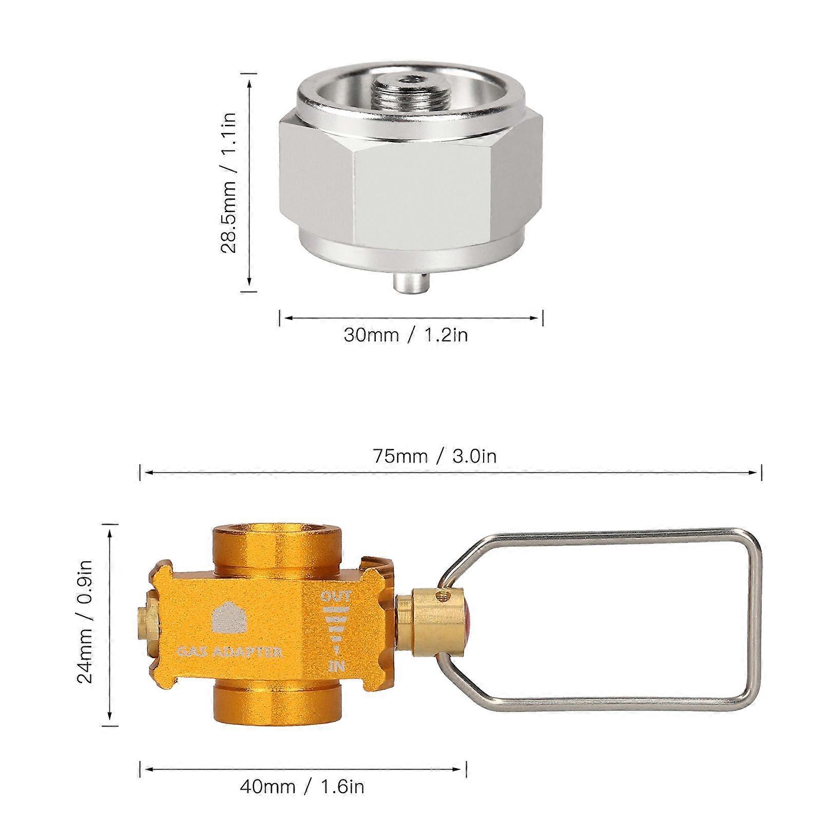 Gas Saver Plus Gas Convertor Shifter Refill Gas Tank Conversion Adapter Gas Adaptor Valve for Camping Hiking Fishing