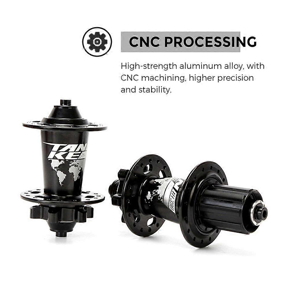 MTB Bike Hub Mountain Bike Bicycle Front & Rear Hub Set 32/36 Holes 6 Bearings with Quick Release