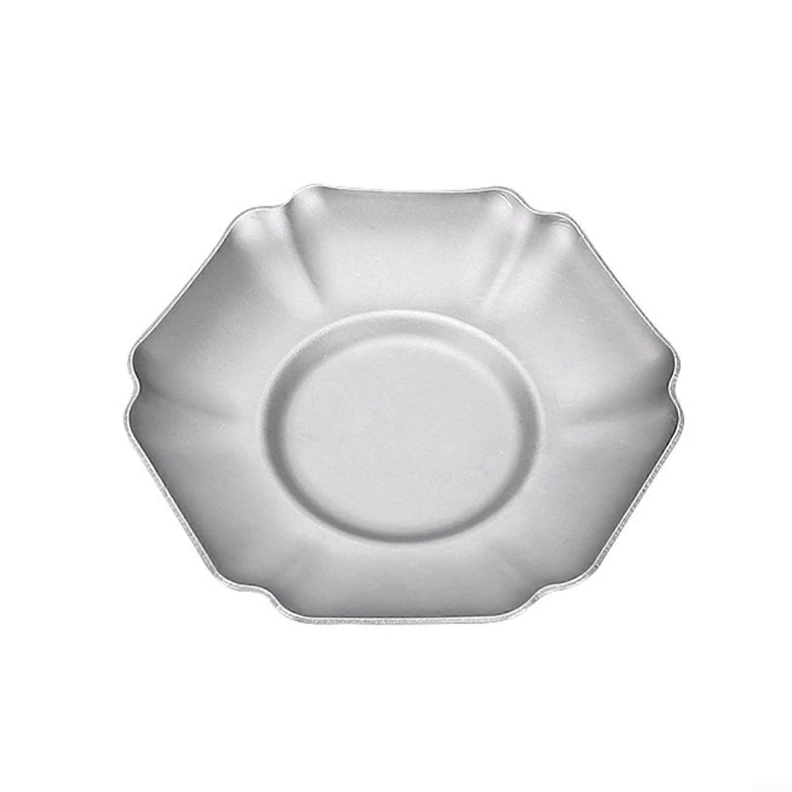 Practical 3-Inch Saucer Plates for Teacups and Coffee Mugs, Durable Camping Snack Plates in Lightweight Design
