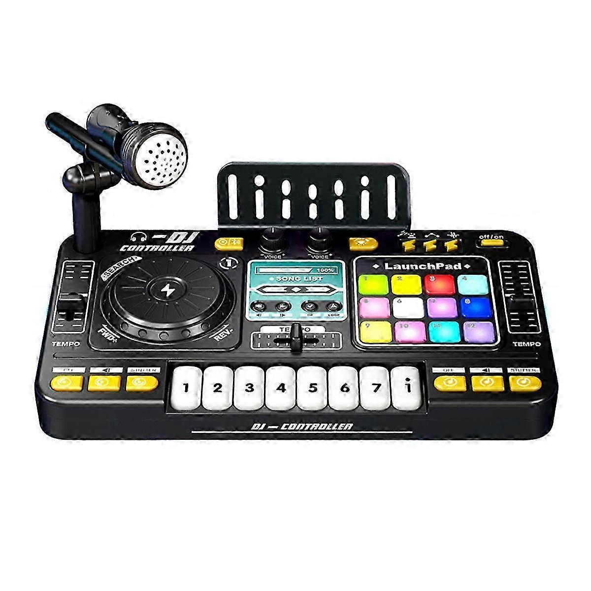 Children Simulation Multifunctional DJ Mixer Controller Electronic Organ DJ Player Music Entertainment Toy