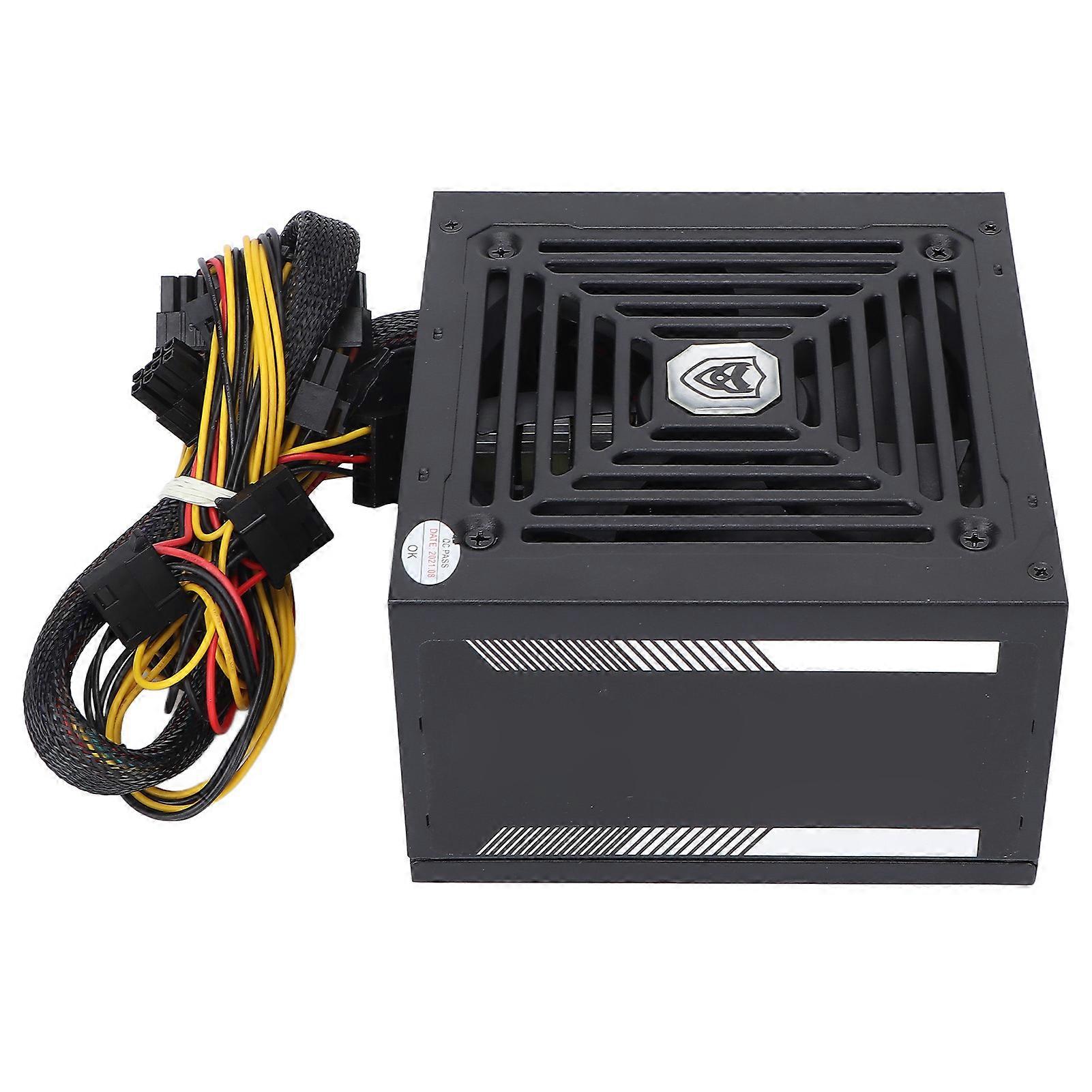 350W Desktop Power Supply with EMI Filter, Wide Mute Design, Stable Output for Gaming PC