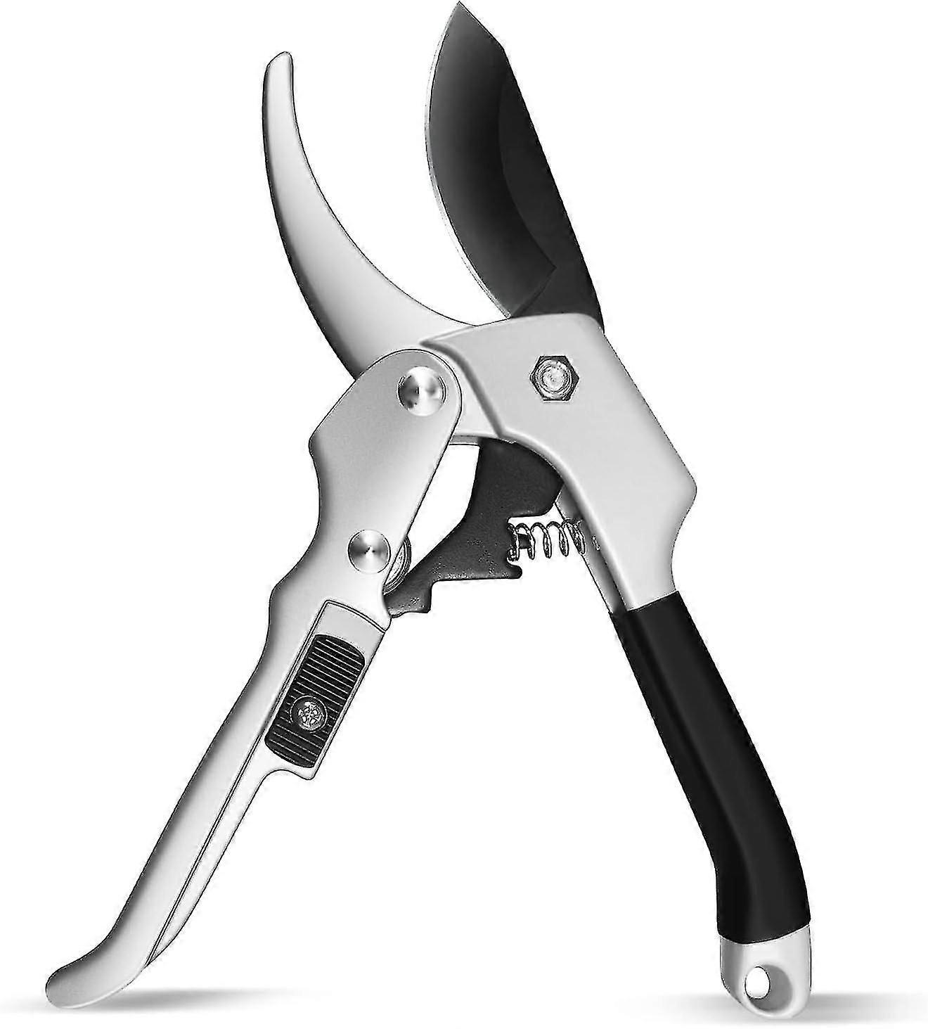Secateurs, Non-slip Scissors With Safety Lock, Aluminum Handle And Steel Blade, Save Effort, For Branches Up To 22 Mm In Length SXQ