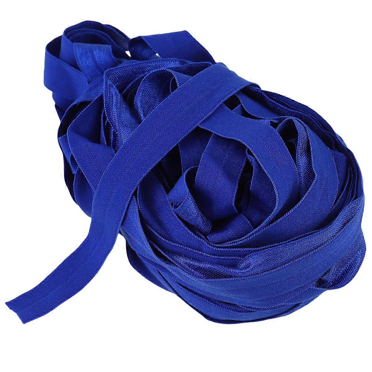 Elastic Band Clothing Accessories Household Diy Durable Breathable Chinlon Polyester Blue 20M X 1.5Cm 1Pc