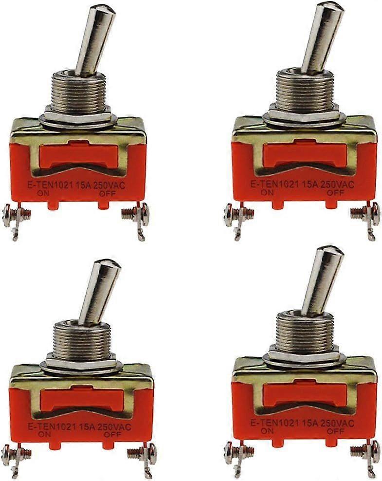 Toggle Switch, 4pcs Car Rocker Switch, Metal Missile Style ON/OFF Car Dashboard