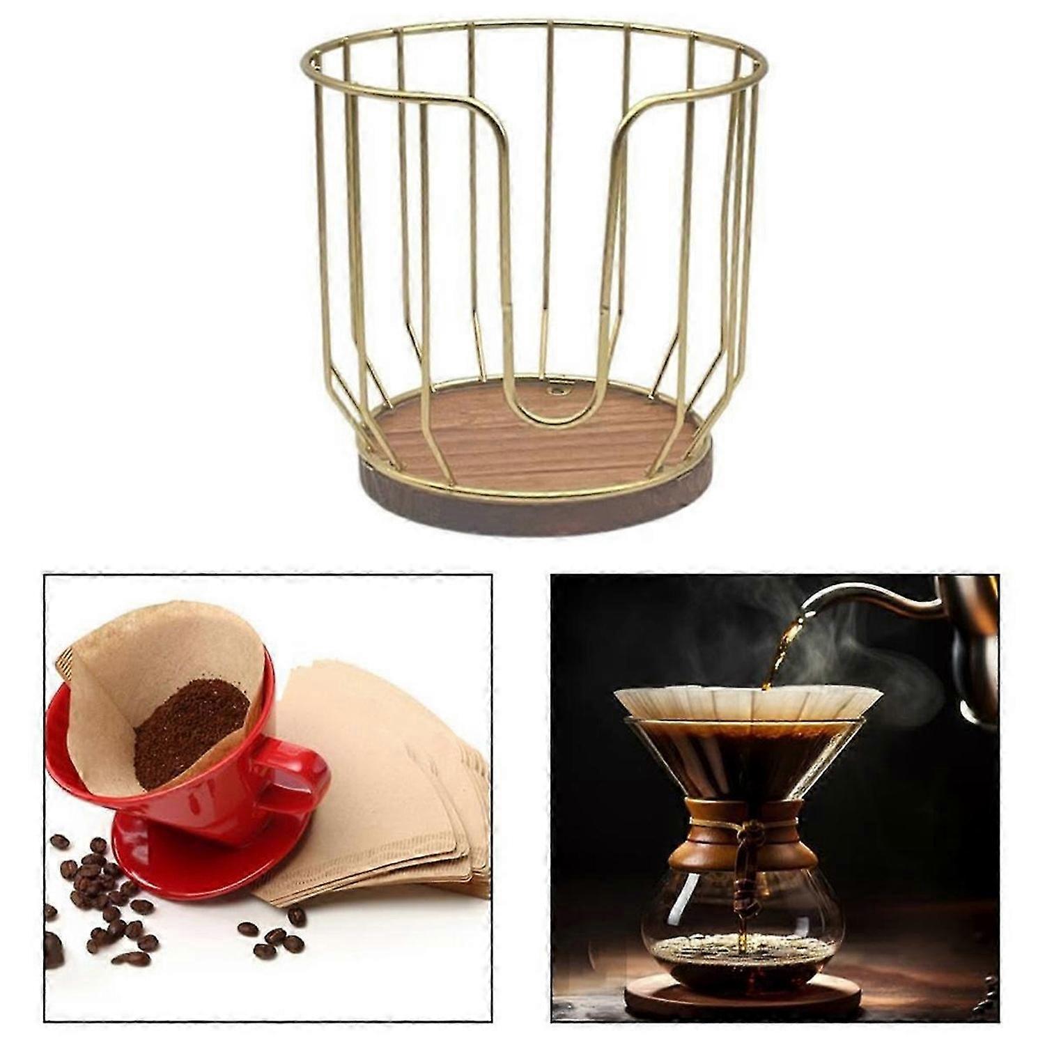 Coffee Filter Holder Basket Container Coffee Filter Storage Rack B