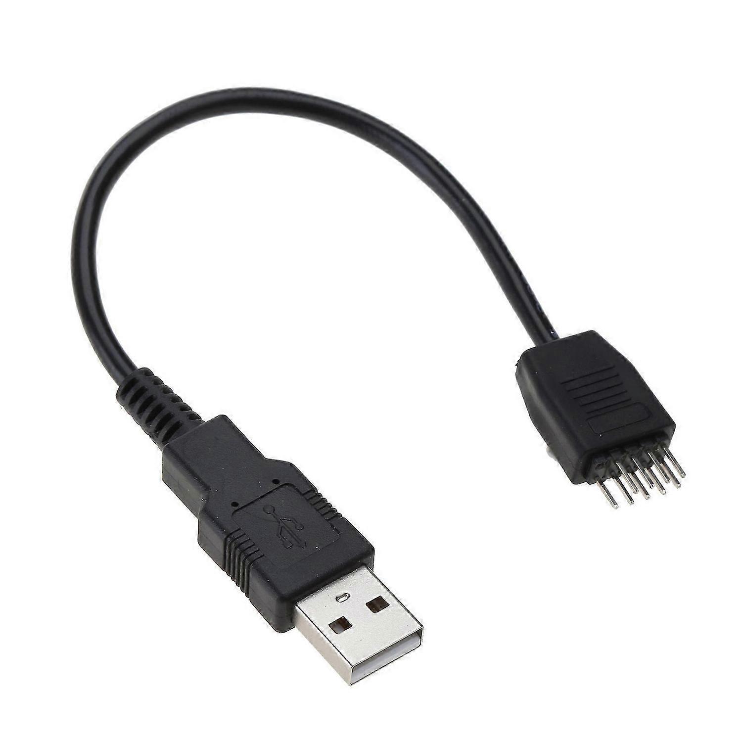 USB Header to USB Type A Motherboard Adapter Cable,9 Pin Male to Type A Male Motherboard Cable Adap