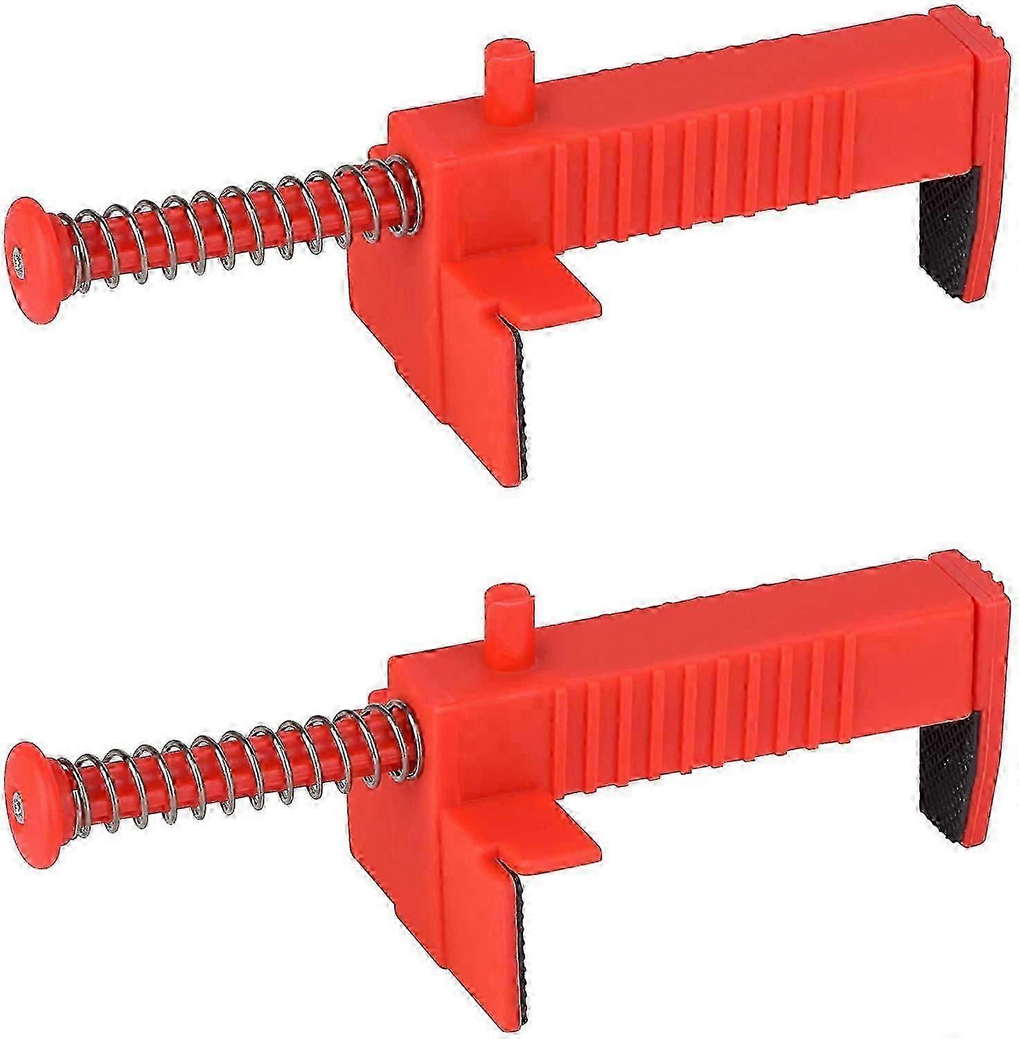 2 Pack Brick Line Runner Brick Liner Clamps Wire Drawer Briquelaying Tool Fixer pour la construction de bâtiments Brickwork Wire Puller, Rouge