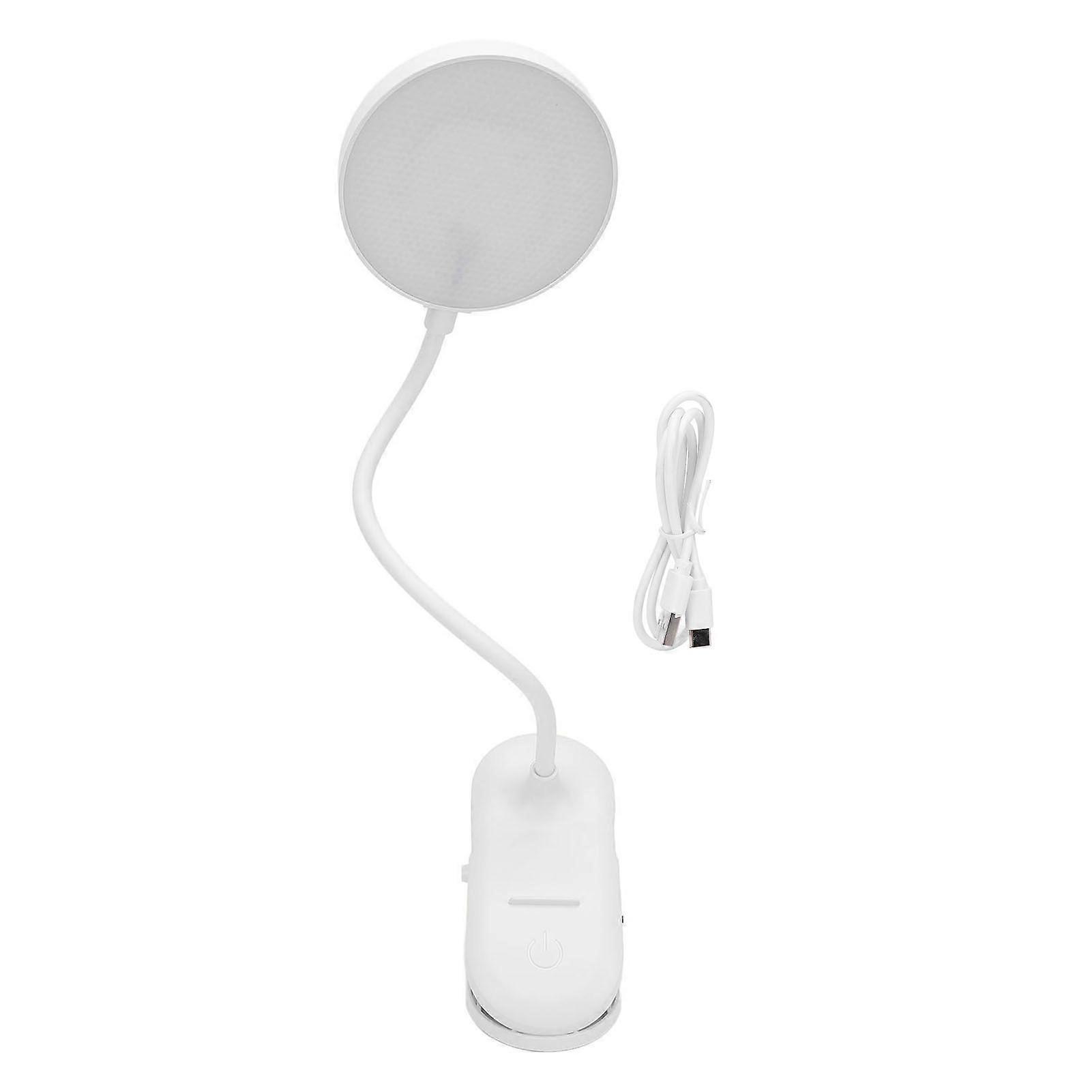 LED Desk Lamp Rechargeable 3 Modes Dimming Brightness Sensitive Control Eye Care Clip On Book Reading Light for Bedroom