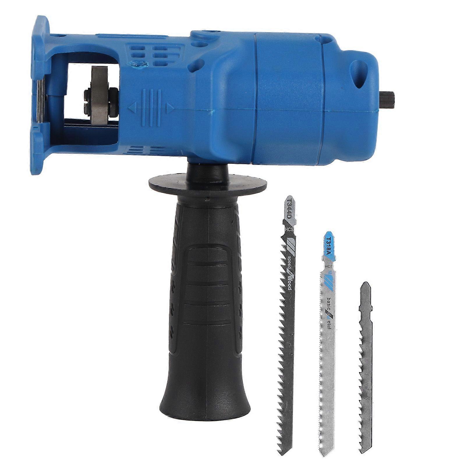 Household Reciprocating Saw Electric Drill Modified to Jig Saw Portable Tool for Woodworking Plastic Cutting