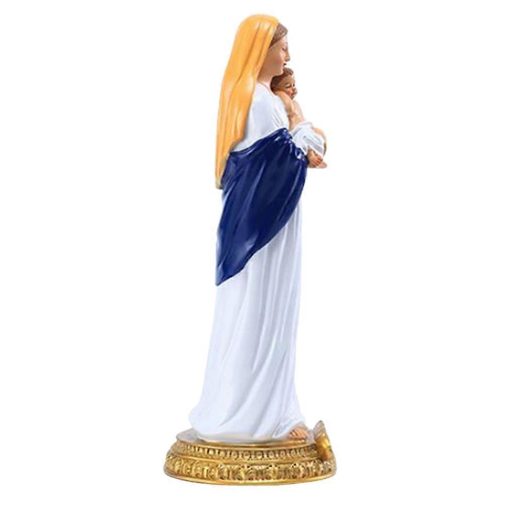 Virgin Mary Holding Baby Statue Catholicism Adornment for One Piece
