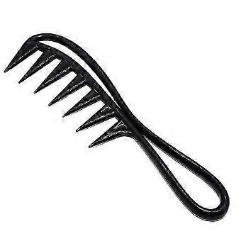 adecuado para tiburón de dientes anchos peine de plástico desenredante peine de peluquería de peluquería de peluquería masaje para peinar el cabello herramienta para cabello rizado-jc