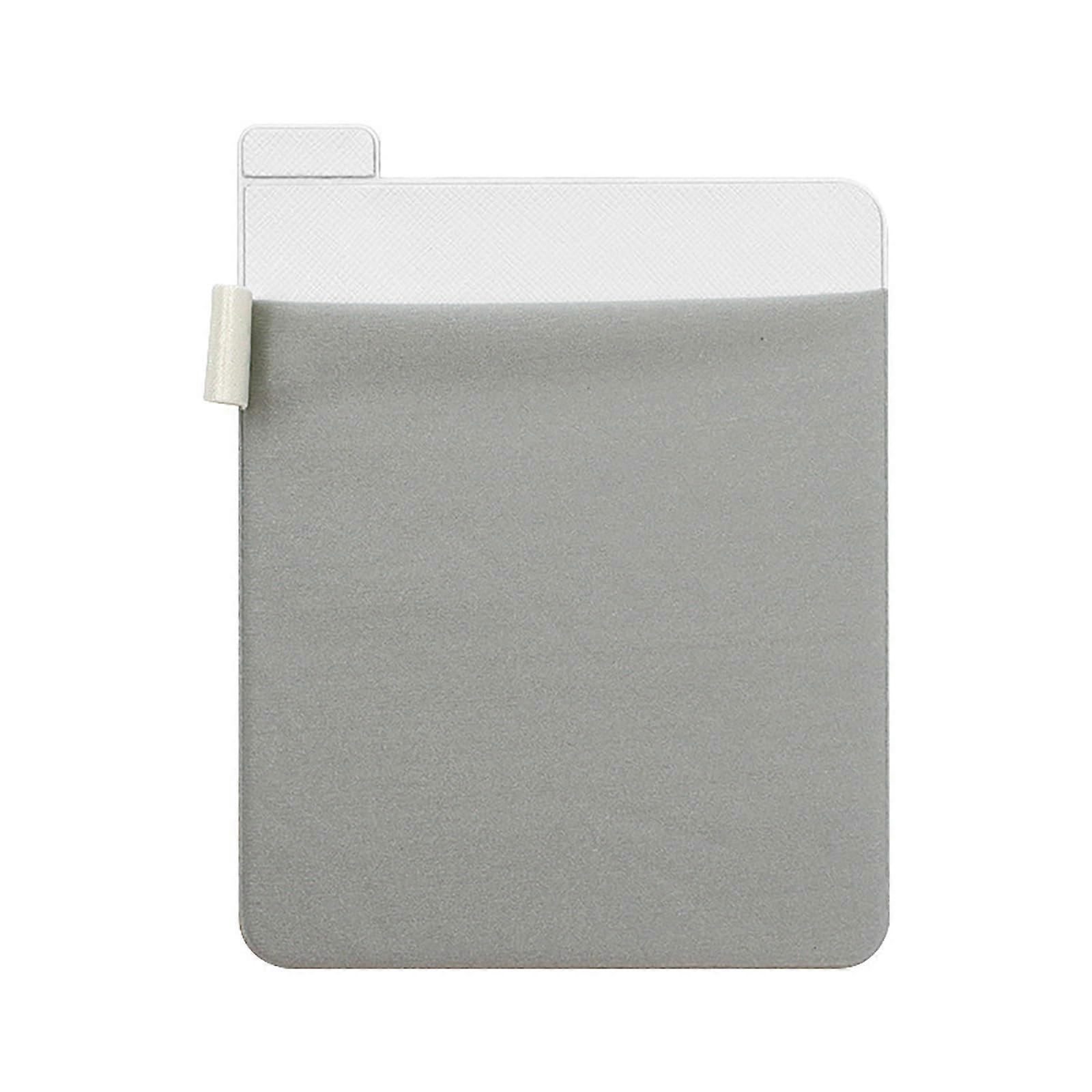 Portable Hard Drive Sleeve For Laptop Adhesive Stick On Reusable External Drive Case Travel Pouch Gray