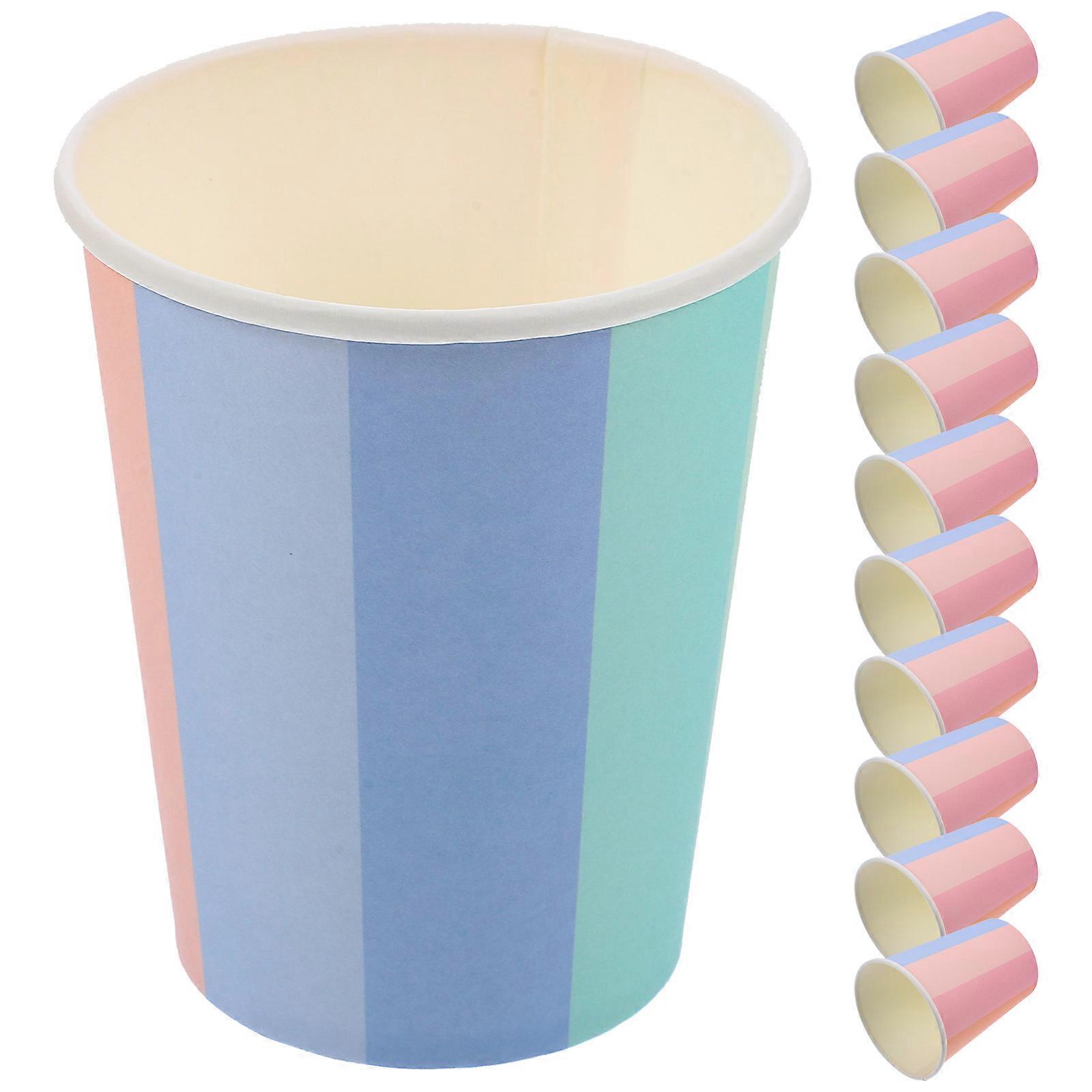 Paper Cups For Party 50Pcs Disposable Coffee Drinking Cups Multi Color For Parties Picnics Home Receptions Weddings