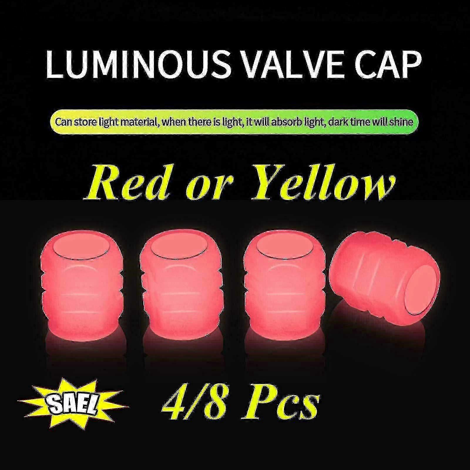 Fluorescent Luminous Valve Cap Car Motorcycle Decors Tires Accessory