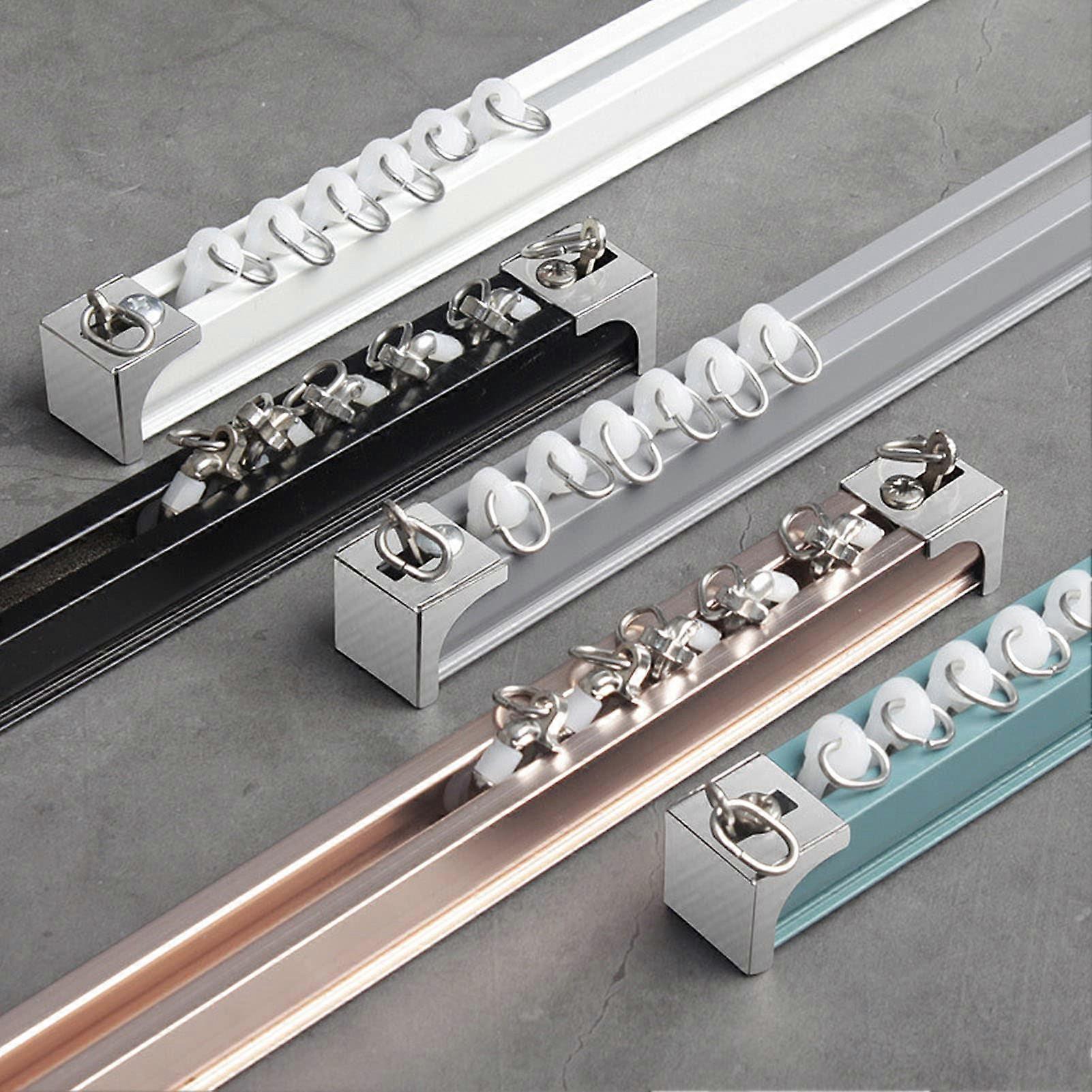 Ceiling Mount Curtain Track Rail System 2.7m Pink for Living Room Bedroom Drop Ceiling Shower Easy Installation