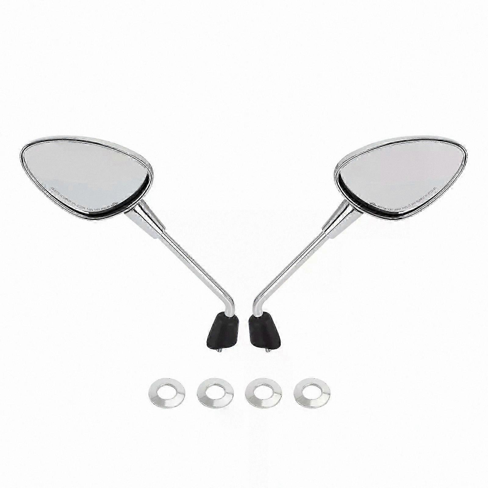 Krom bakspeil for scootere - venstre og høyre sidemontering