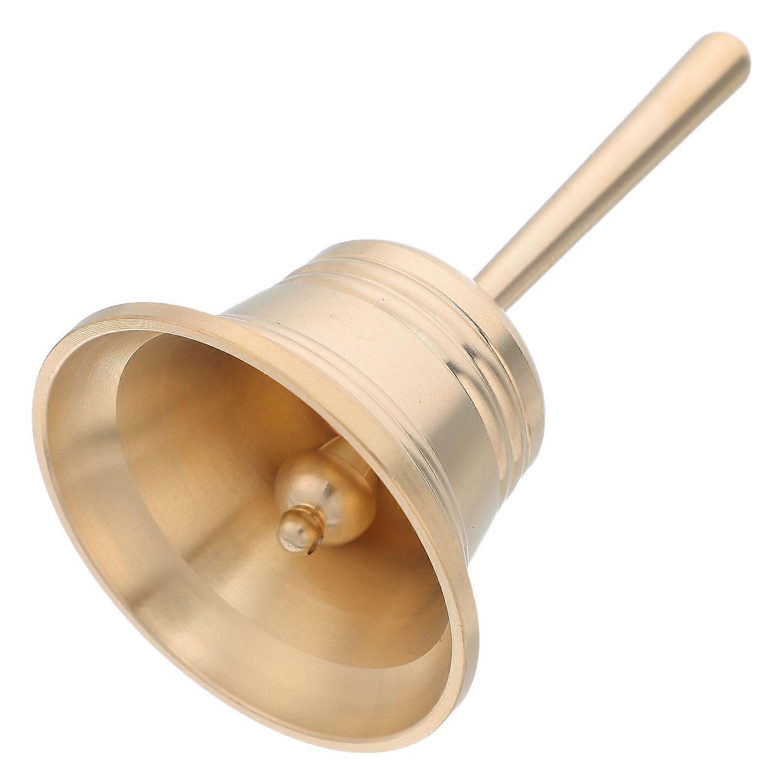 Solid Brass Hand Call Bell for Wedding Ringing 2Pcs Elegant Bells