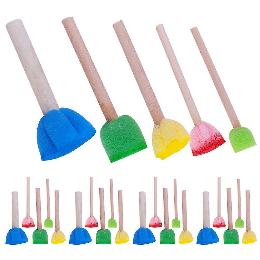 Kids Painting Sponge Brush for Creative Art Use 75Pcs Kit