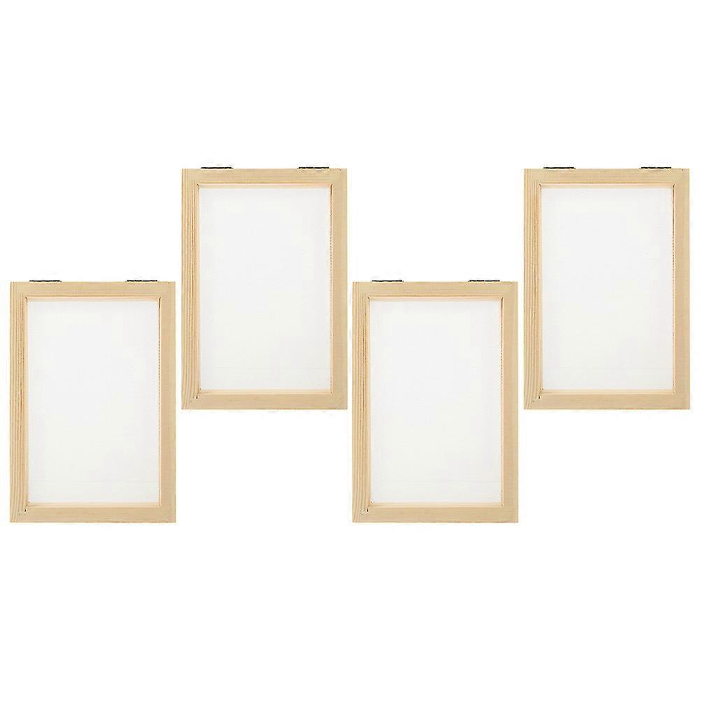 Paper Making Frame Wooden Mould for DIY Craft 16Pcs Set