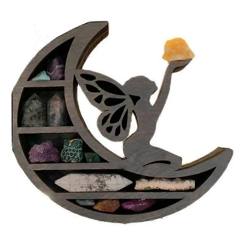1Pcs Moon Crystal Rack Small Ornaments Shelf Model Storage Rack C