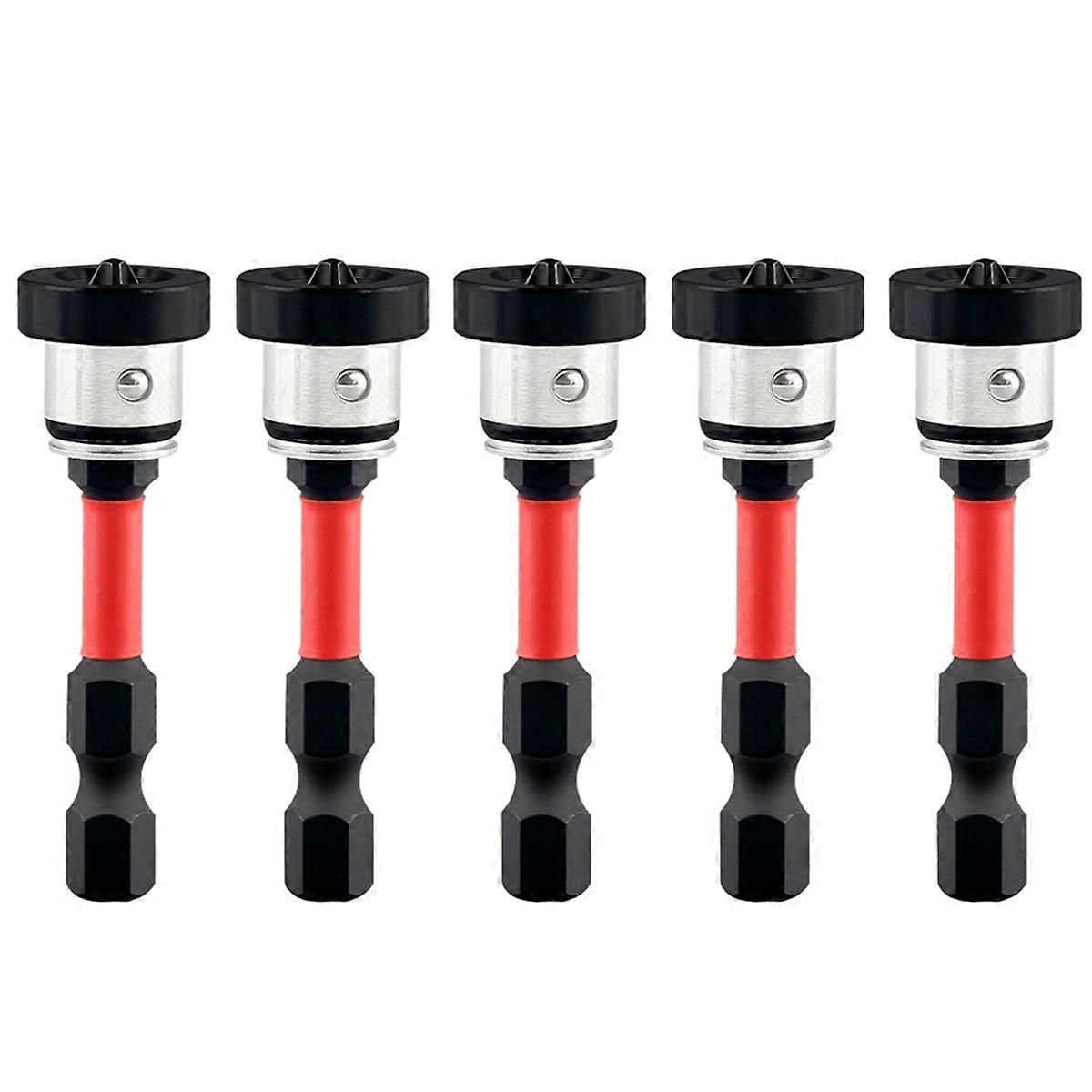 5pcs Positioning Screwdriver Bits Drywall Screw Bits 50mm Magnetic Positioning Screwdriver Bits for