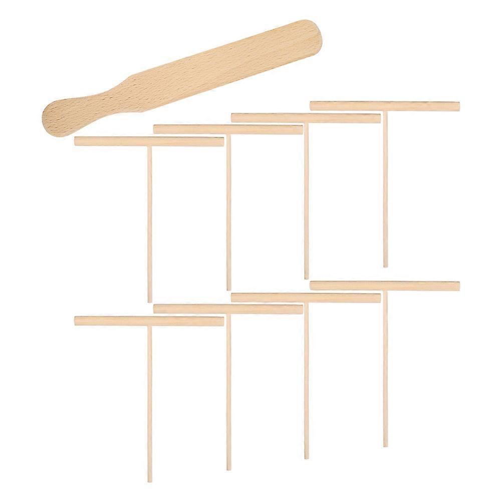Crepe Spreader Spatula Wooden Spatula Kit for Kitchen Use 1Set