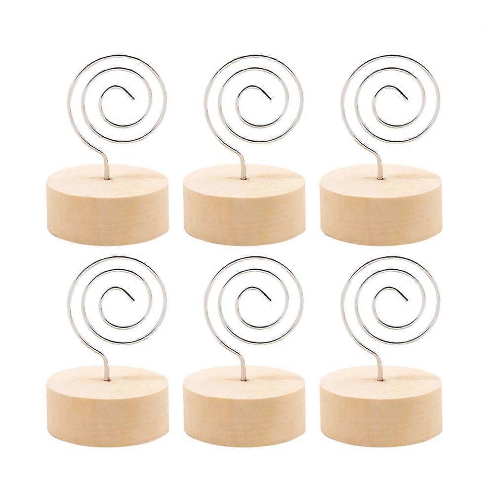 Photo Holder Wooden Base Table Stand for Photo Holding 30Pcs Clips
