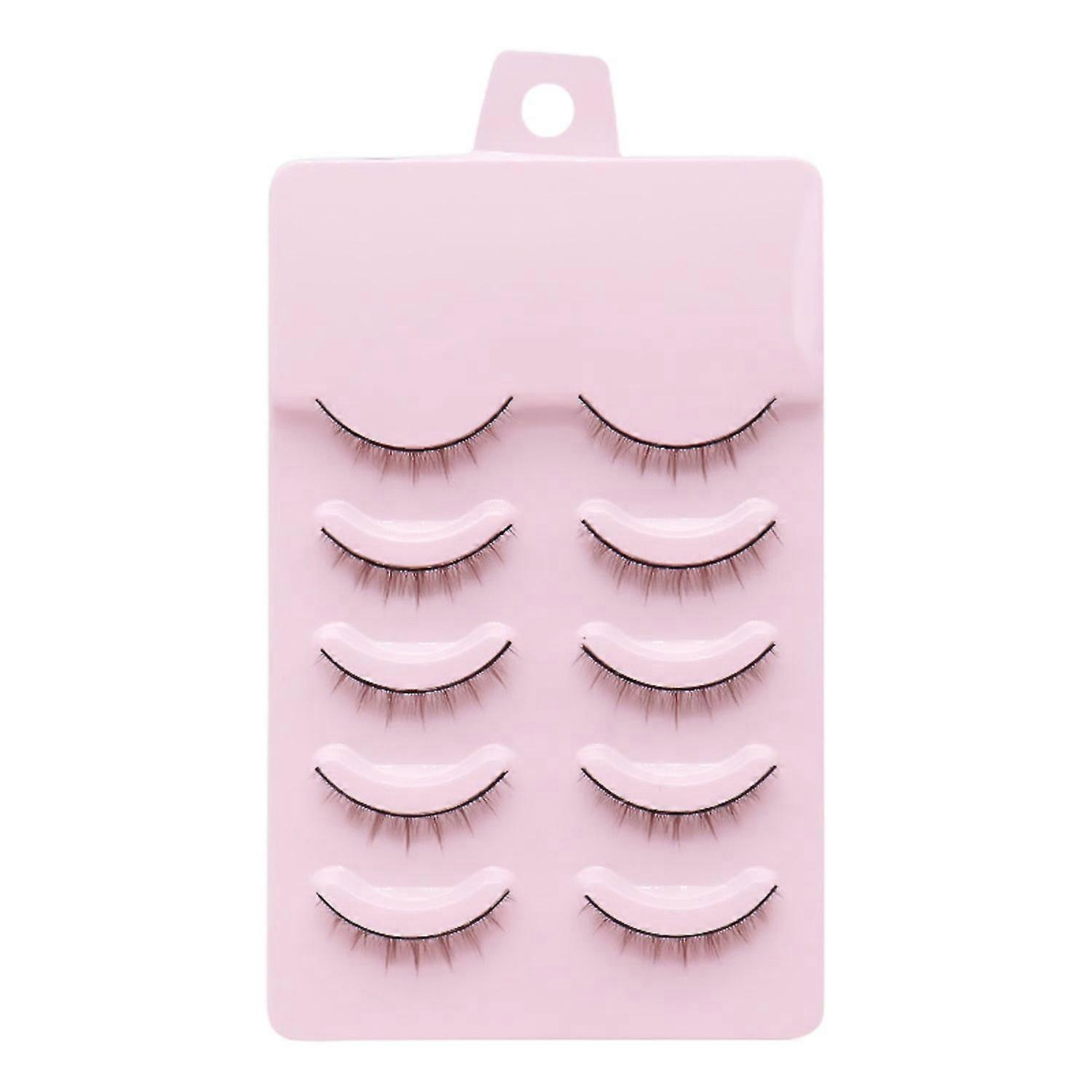 3 x 5 Pairs False Eyelash 3D Effect Extension Short Handmade Stems Makeup Natural Thick Soft Lashes 2025