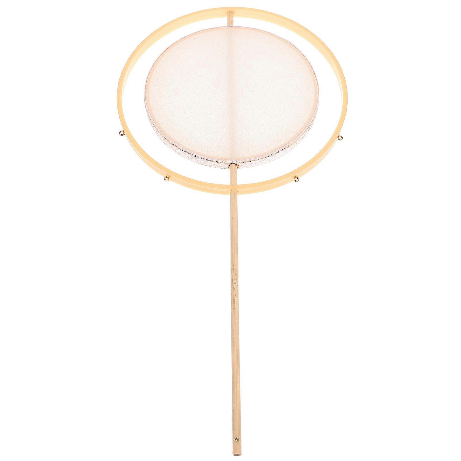 Decorative Blank Hand Fan 2Pcs Ideal For Craft Enthusiasts Weddings And DIY Painting 40x20cm White Cloth Material