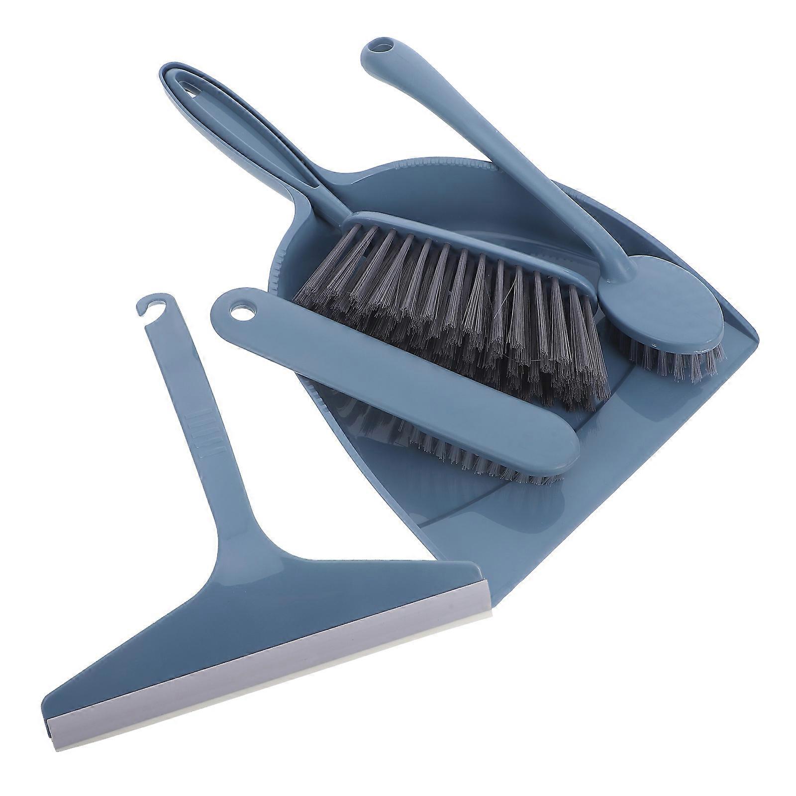 Compact Storage 4 Sets Desk Brush And Dustpan Kit Mini Cleaning Tool For Household Cleaning 13.6X8.9X7.1In