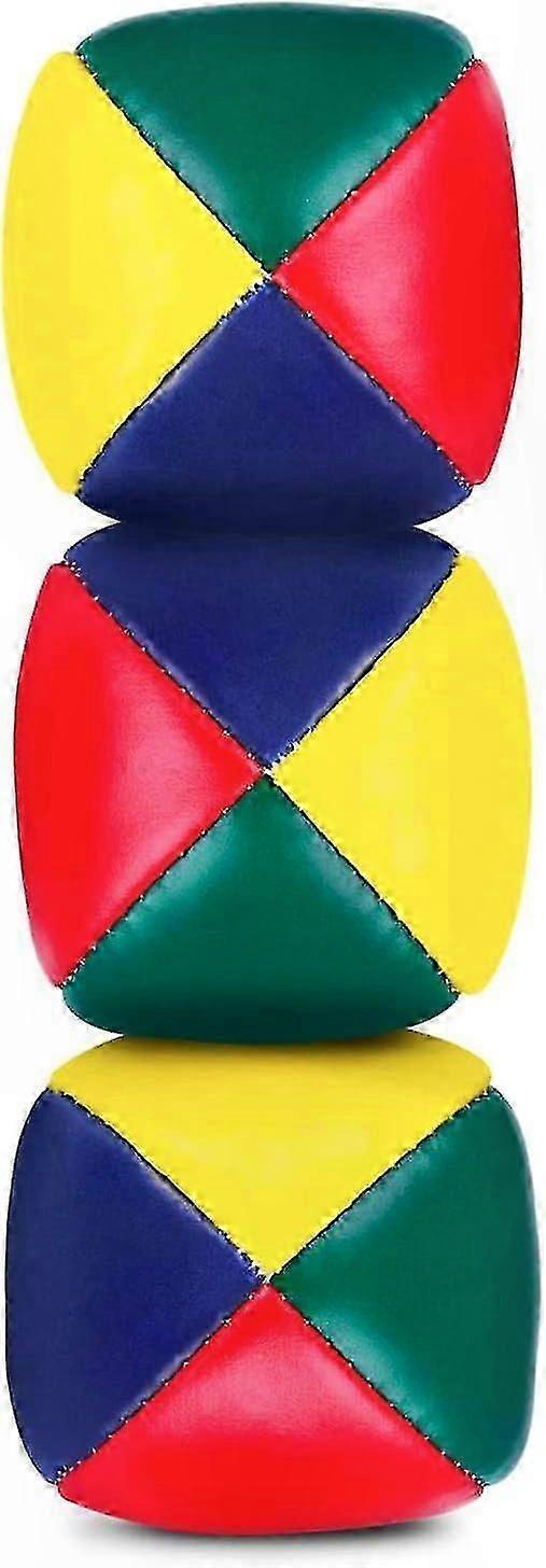 Multi-Colored Soft Juggling Balls Set of 3 Durable Circus Style Easy Grip Smooth Surface Toy