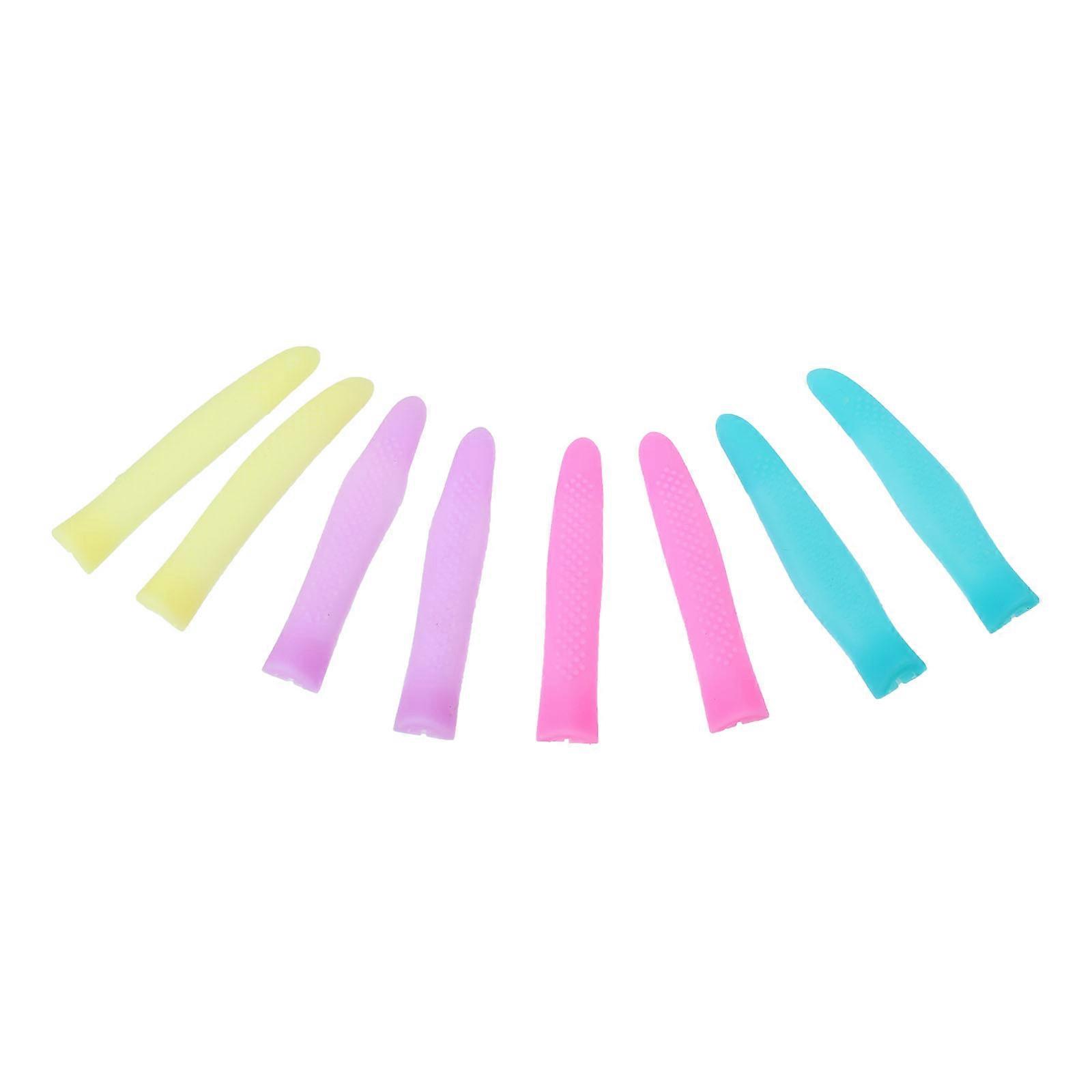 Cuticle Cutter Handle Cover for Protection Featuring 8Pairs Non Slip Silicone Sleeves