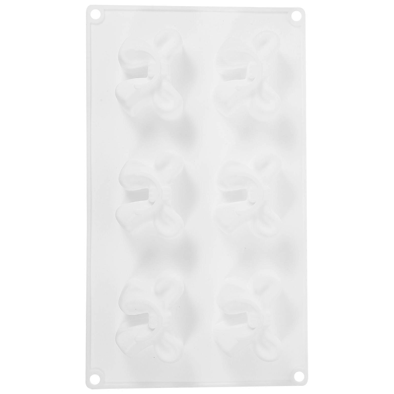 Baking Accessory 3Pcs Silicone Cookie Mold Ideal For Craft Enthusiasts With Bowknot Shaped Design And Easy Demoulding