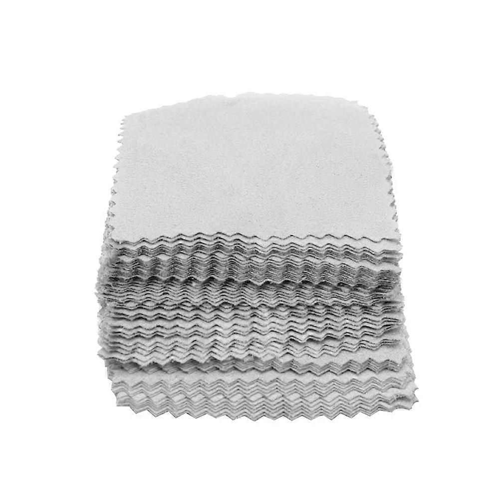 Sieradenpoetsdoek Computer Grijs 8x8cm Krasverwijderaar 50 stuks