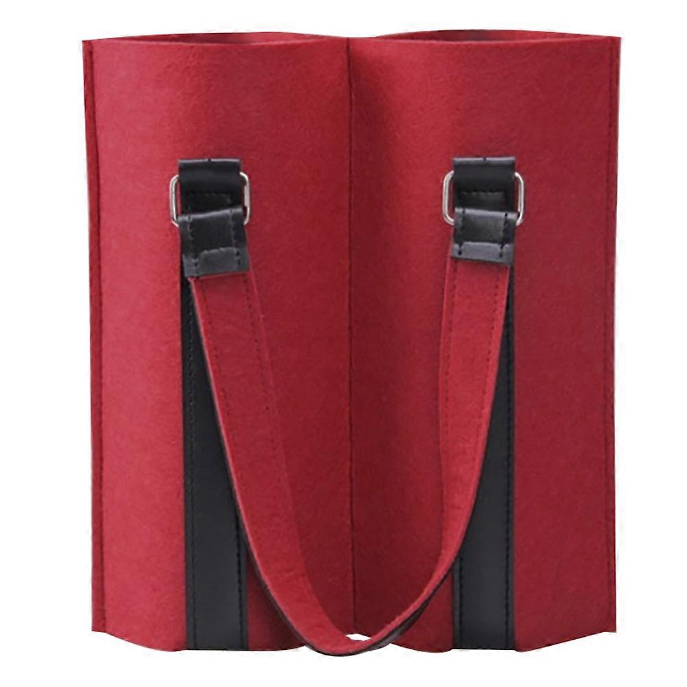 Handbag for Carrier 2Pcs Felt Red Multi- Bags